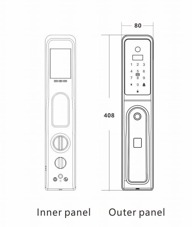 Advanced Security for Your Home | XS - 3500 | Face Recognition, Video Doorbell, WiFi - My Store