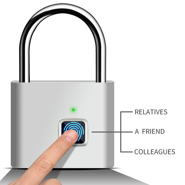 XS - 3600 - PD - Fingerprint Padlock | Secure Your World with Fingerprint Precision - Tuchware Store