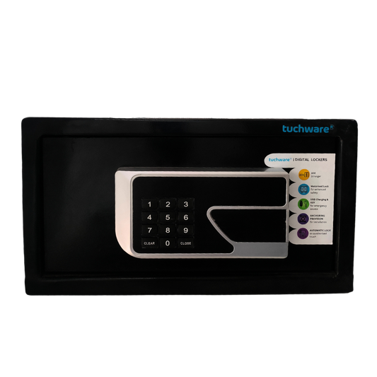 Tuchware Digital Safe – Electronic Security Safe for Home, Hotel and Office | Anti-Theft, Password Lock, Compact Design (13 L)