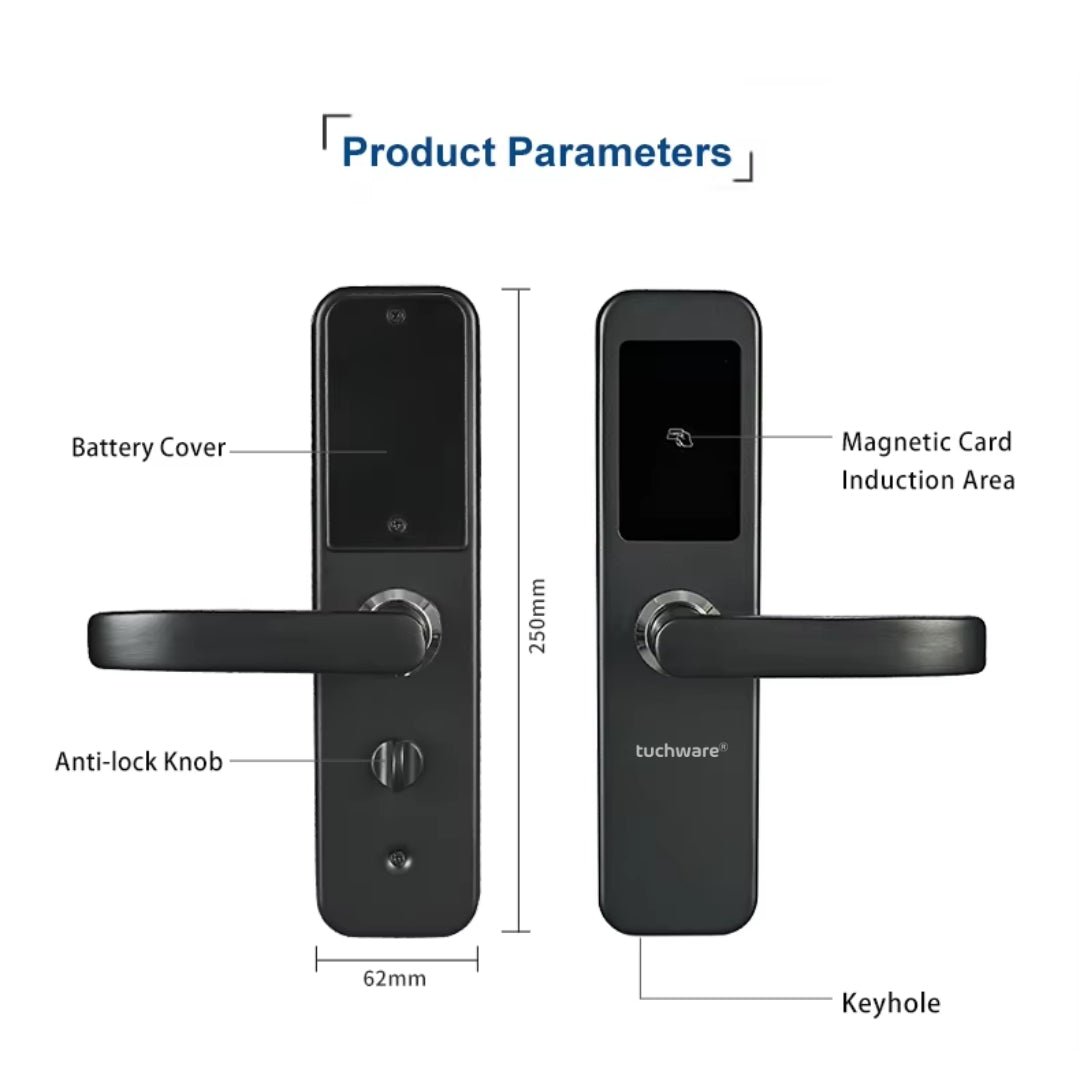 XS1200 Smart RFID Door Lock – Keyless Entry for Homes, Apartments, Office, Hotels - Tuchware Store